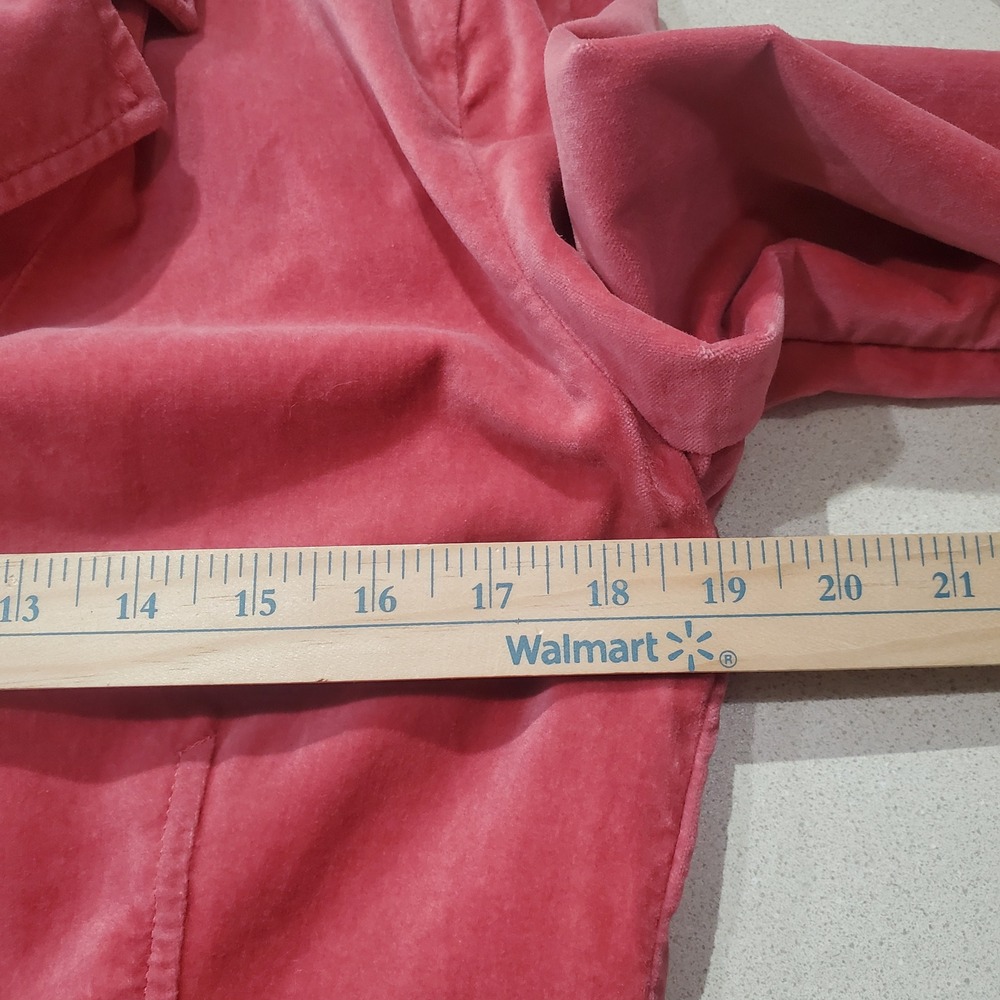 J.Crew Pink Velvet Blazer Women Schoolboy 3-Button Striped Lining - Picture 10 of 11